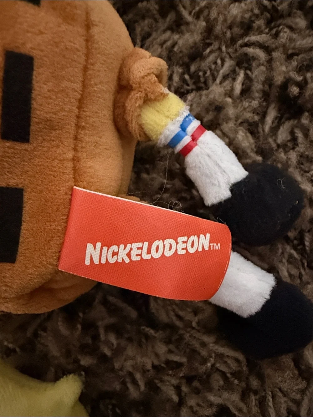 Nickelodeon SpongeBob SquarePants Yellow Plush with Red Tie